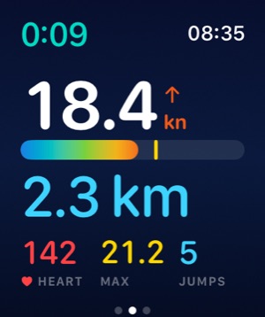 Apple Watch: 카이트의 속도와 스폿 최고 기록
