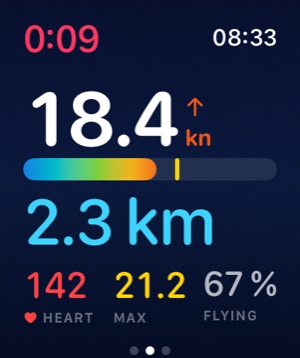 Apple Watch: 윙의 비행 시간