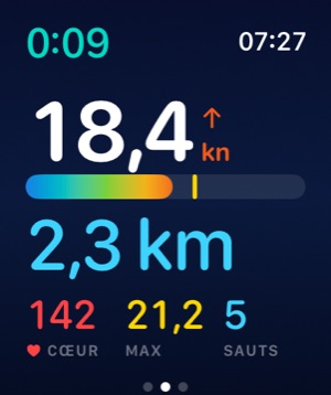 Apple Watch : la vitesse et le record au spot en kite